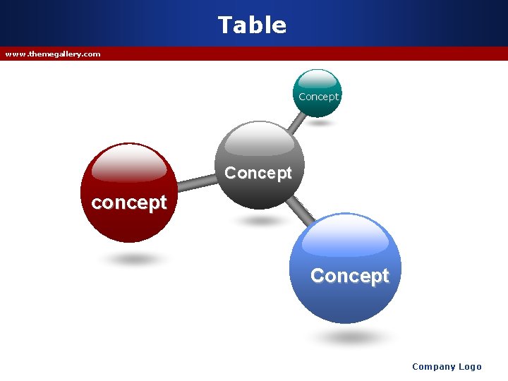 Table www. themegallery. com Concept concept Company Logo 