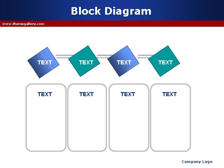 Block Diagram www. themegallery. com TEXT TEXT Company Logo 