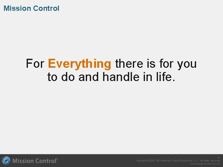 Mission Control For Everything there is for you to do and handle in life.