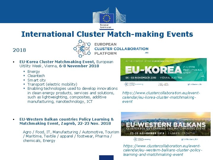 International Cluster Match-making Events 2018 • EU-Korea Cluster Matchmaking Event, European Uitility Week, Vienna, International Cluster Match-making Events 2018 • EU-Korea Cluster Matchmaking Event, European Uitility Week, Vienna,