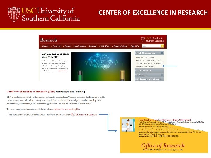  CENTER OF EXCELLENCE IN RESEARCH 