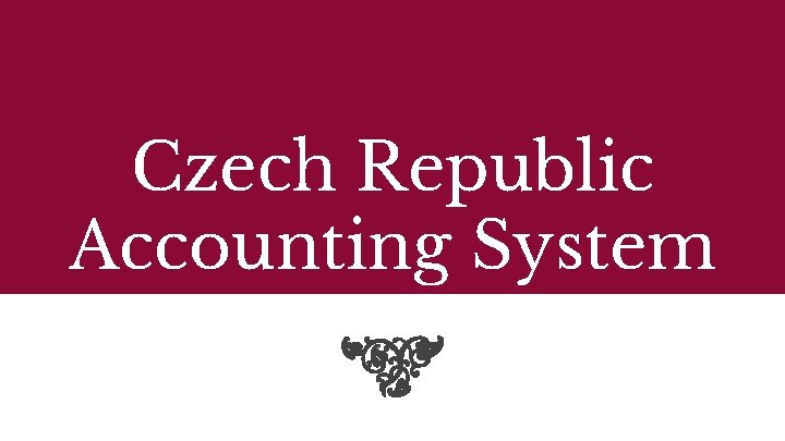 Czech Republic Accounting System 