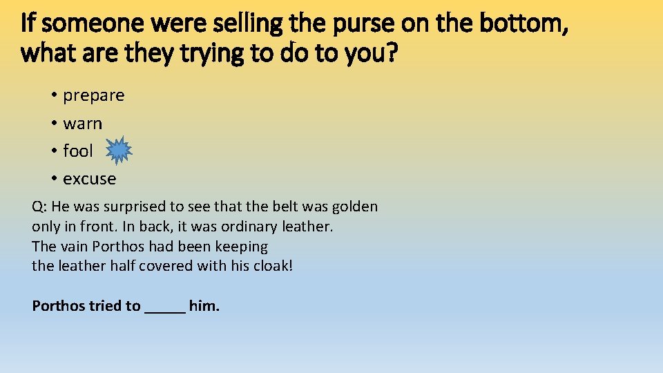 If someone were selling the purse on the bottom, what are they trying to If someone were selling the purse on the bottom, what are they trying to