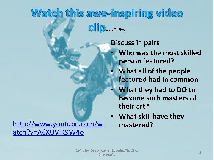 Watch this awe-inspiring video clip… clip (4 m 59 s) http: //www. youtube. com/w