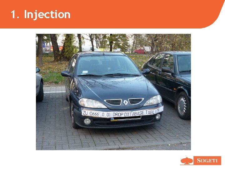1. Injection 1. Injection