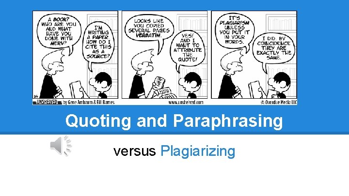 Integrating Sources Putting Quotes in Your Paper Why