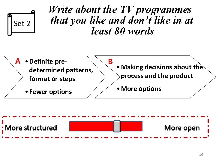 Set 2 Write about the TV programmes that you like and don’t like in