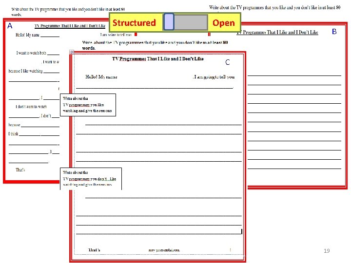 A Structured Open B C 19 