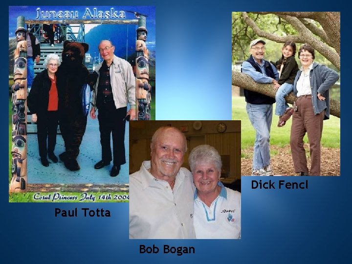 Click to edit Master text styles Dick Fencl Paul Totta Bob Bogan 