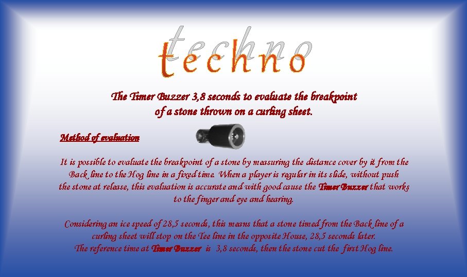 techno The Timer Buzzer 3 8 Presentation www