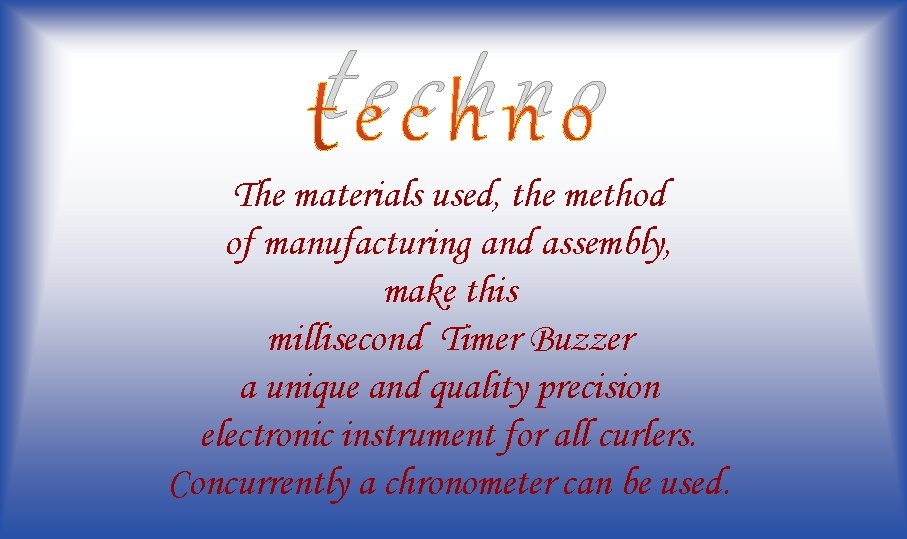 Techno The Timer Buzzer 3 8 Presentation Www