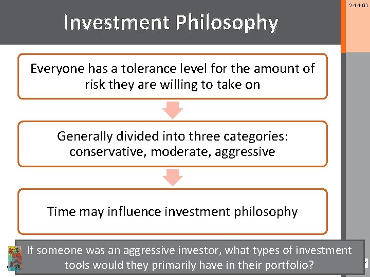 Investment Philosophy 2. 4. 4. G 1 Everyone has a tolerance level for the