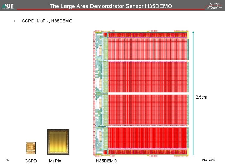 The Large Area Demonstrator Sensor H 35 DEMO • CCPD, Mu. Pix, H 35