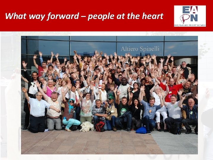 What way forward – people at the heart 