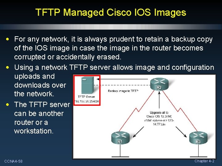 TFTP Managed Cisco IOS Images • For any network, it is always prudent to TFTP Managed Cisco IOS Images • For any network, it is always prudent to