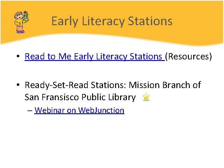 Early Literacy Stations • Read to Me Early Literacy Stations (Resources) • Ready-Set-Read Stations: