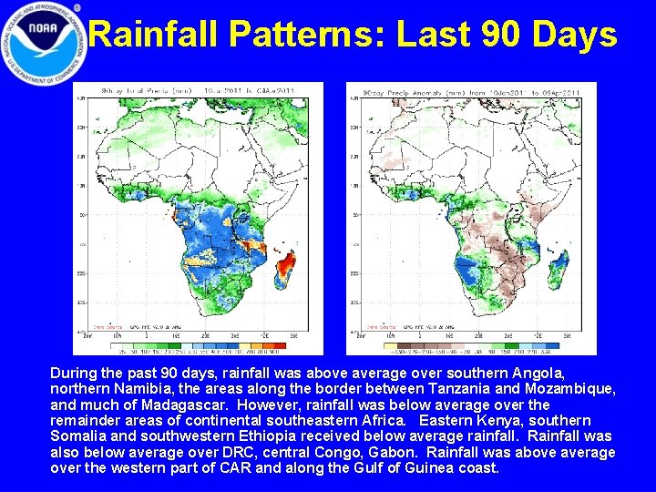 The African Monsoon Recent Evolution and Current Status