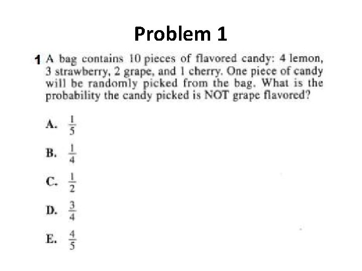 Problem 1 