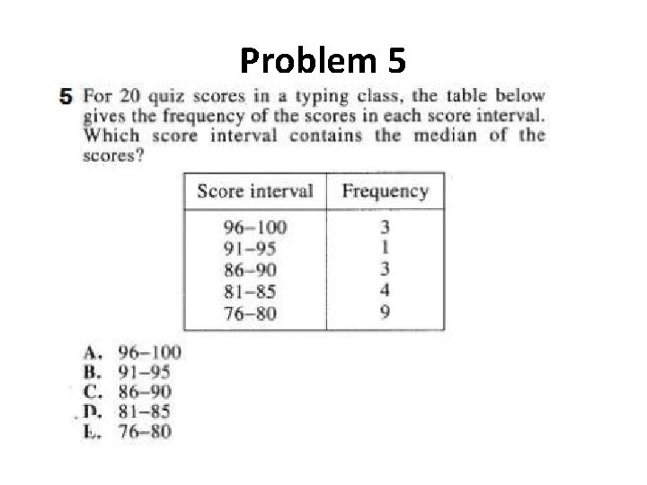 Problem 5 