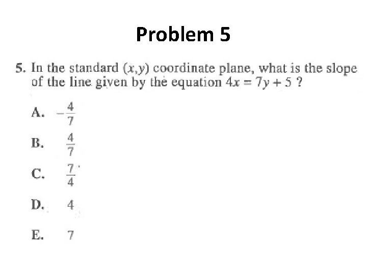Problem 5 