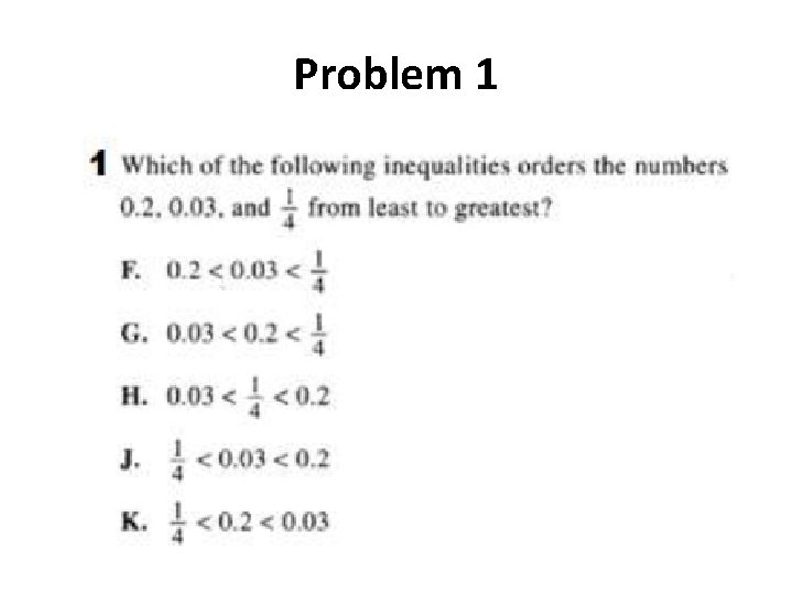 Problem 1 