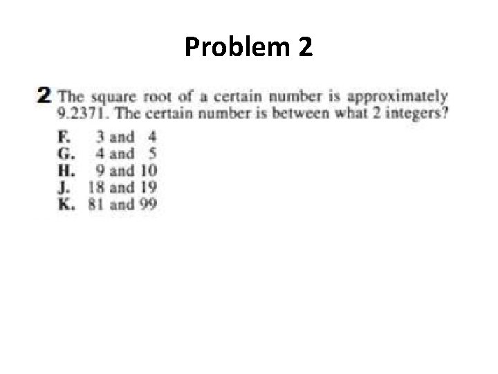 Problem 2 