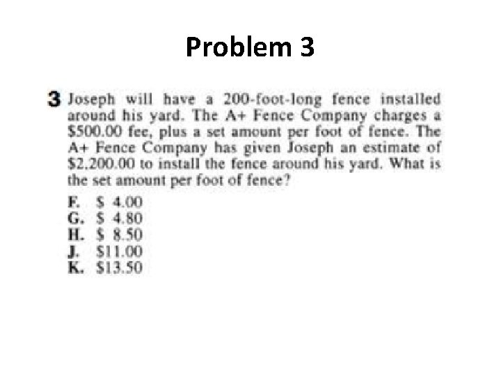 Problem 3 