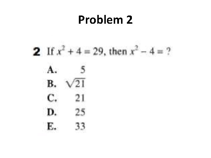 Problem 2 