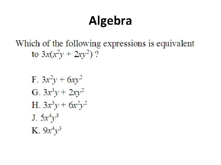 Algebra 