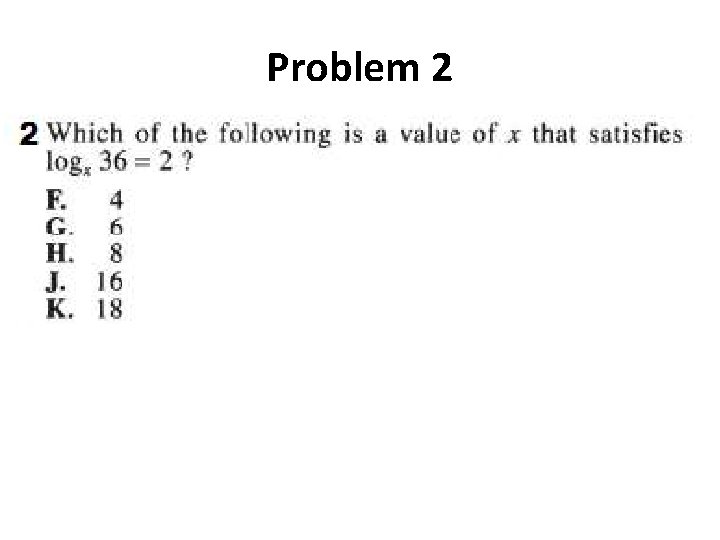 Problem 2 