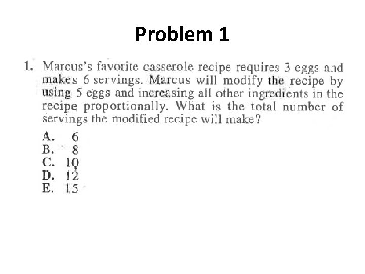 Problem 1 