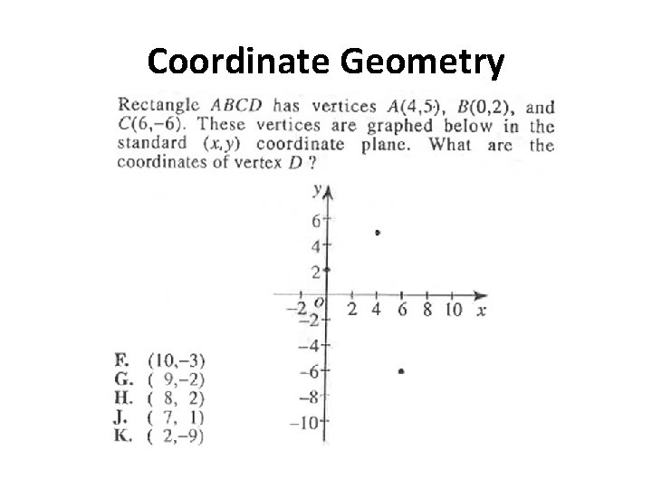 Coordinate Geometry 