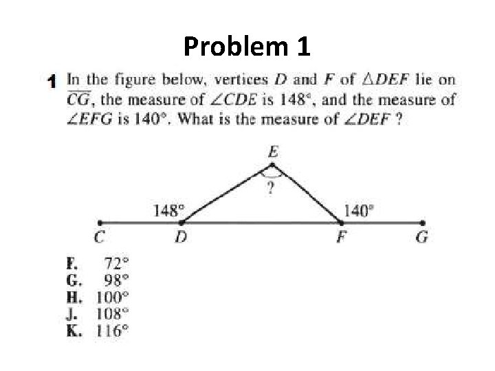 Problem 1 