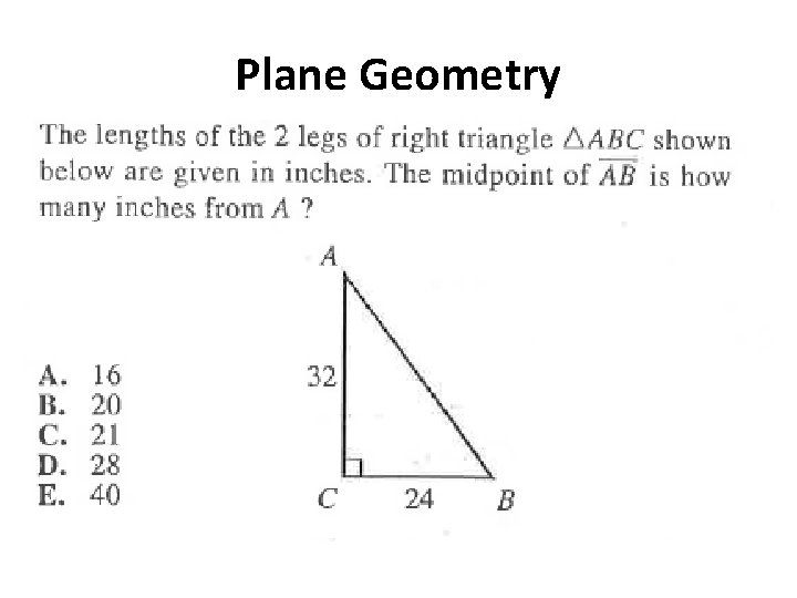 Plane Geometry 