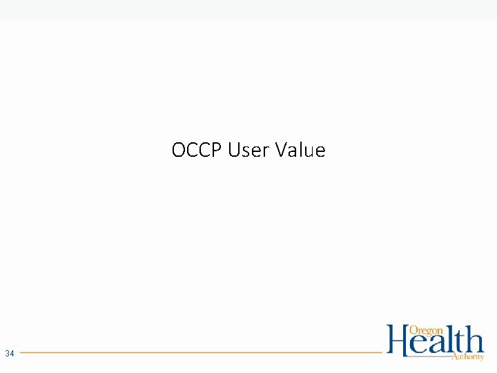 OCCP User Value 34 