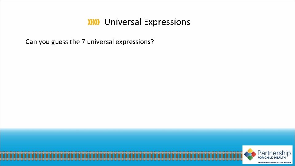 Universal Expressions Can you guess the 7 universal expressions? 