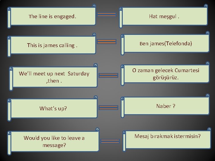 The line is engaged. This is james calling. We’ll meet up next Saturday ,