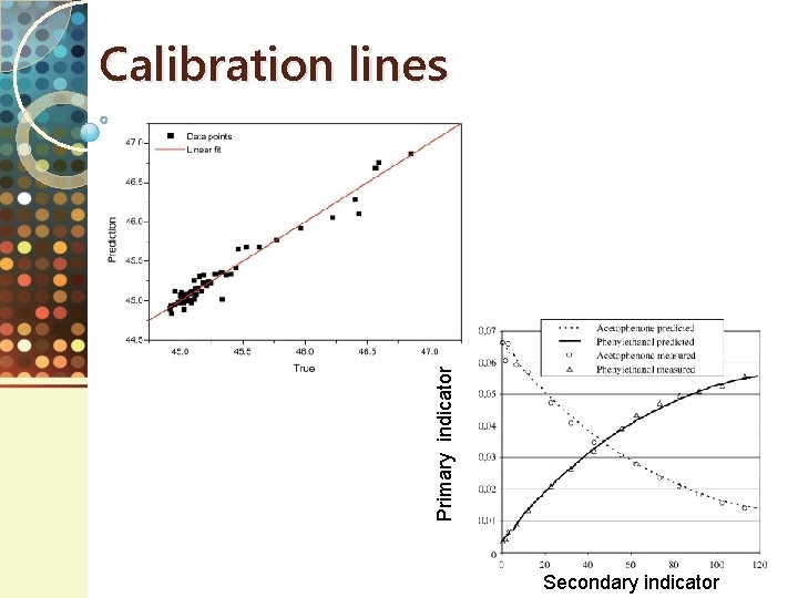 Primary indicator Calibration lines Secondary indicator 