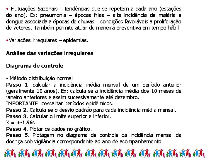  • Flutuações Sazonais – tendências que se repetem a cada ano (estações do