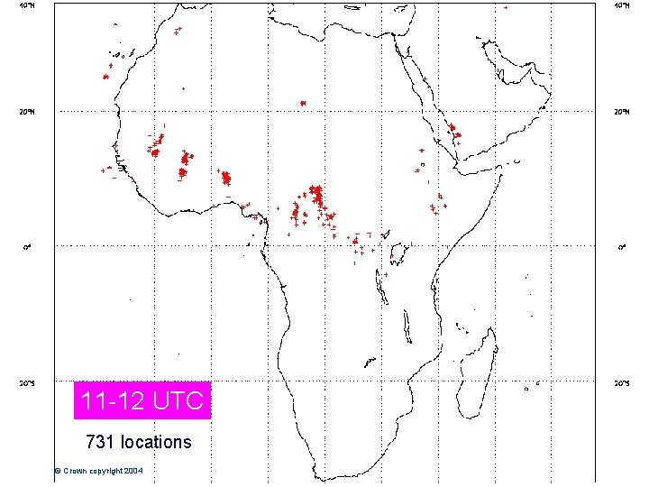 11 -12 UTC 731 locations © Crown copyright 2004 Page 23 