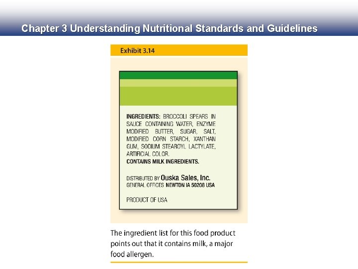 Chapter 3 Understanding Nutritional Standards and Guidelines 