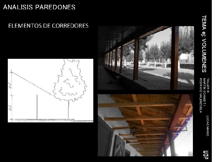 ANALISIS PAREDONES TEMA ej: VOLUMENES TALLER III LUCAS MAINO MARTIN SCHMIDT / RODRIGO VALENZUELA
