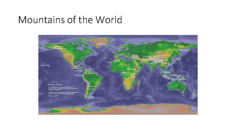 Mountains of the World Mountains of the World