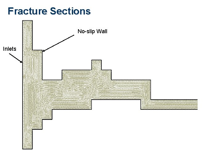 Fracture Sections No-slip Wall Inlets 