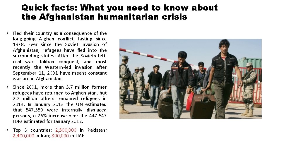 Quick facts: What you need to know about the Afghanistan humanitarian crisis • Fled