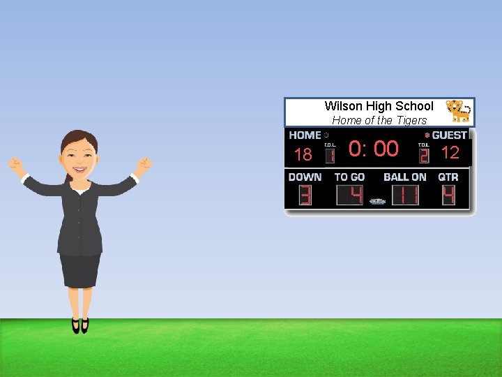 Wilson High School Home of the Tigers 18 0: 00 12 