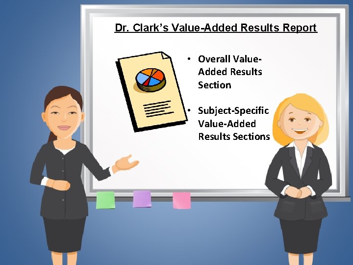 Dr. Clark’s Value-Added Results Report • Overall Value. Added Results Section • Subject-Specific Value-Added