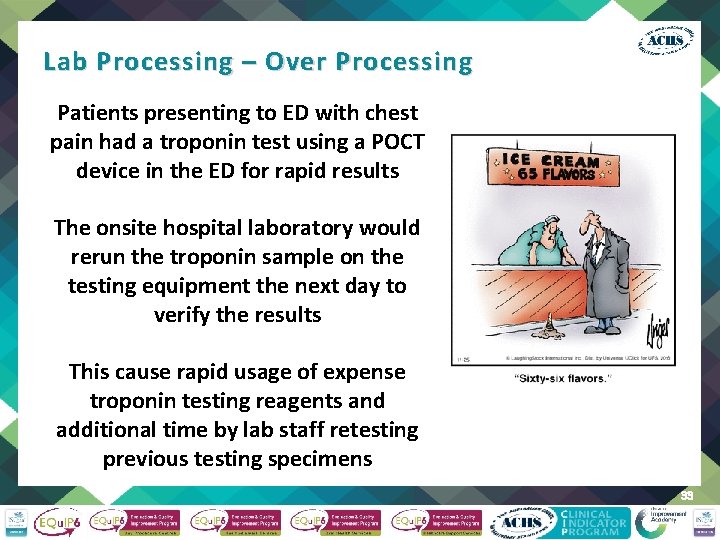 Lab Processing – Over Processing Patients presenting to ED with chest pain had a