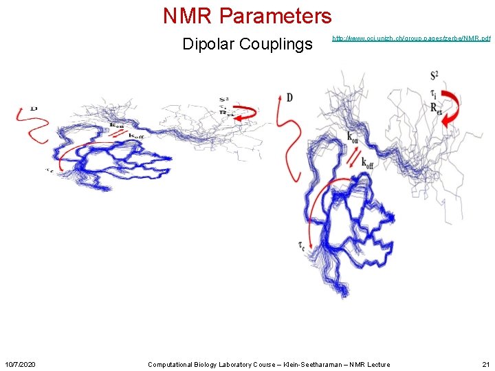 NMR Parameters Dipolar Couplings 10/7/2020 http: //www. oci. unizh. ch/group. pages/zerbe/NMR. pdf Computational Biology