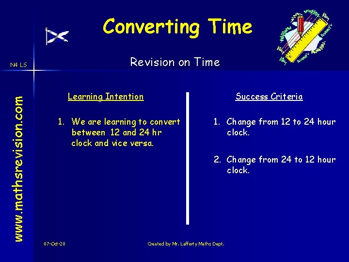 Time www mathsrevision com N 4 LS Time